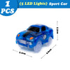 Glowing LED Race Track Set with Flexible DIY Track Pieces