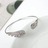Verstellbares Silber Engel-Flügel-Armband