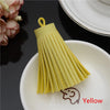 Faux Leather Tassel Fringe Craft Pendants (Set of 5)