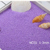 Purple decorative stone pebbles measuring 1-3mm used for terrariums and aquariums