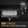 7 Inch 120W LED Work Light Bar with Combo Beam (Pair)