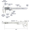 Stainless Steel Digital Caliper with LCD Display