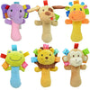 Adorable Plush Wrist Rattles for Baby Sensory Development