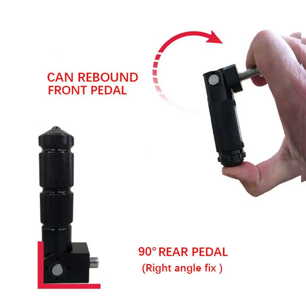 Universal CNC Aluminum Footrest Pedals (8mm)