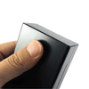 Ultra-Slim Aluminum Cigarette Case with Laser-Engraved Wolf Design