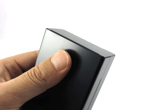 Ultra-Slim Aluminum Cigarette Case with Laser-Engraved Wolf Design