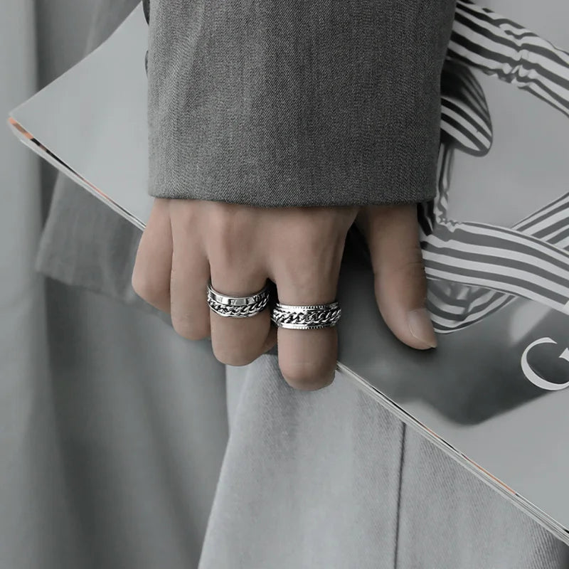 Rotating Anxiety Fidget Spinner Ring