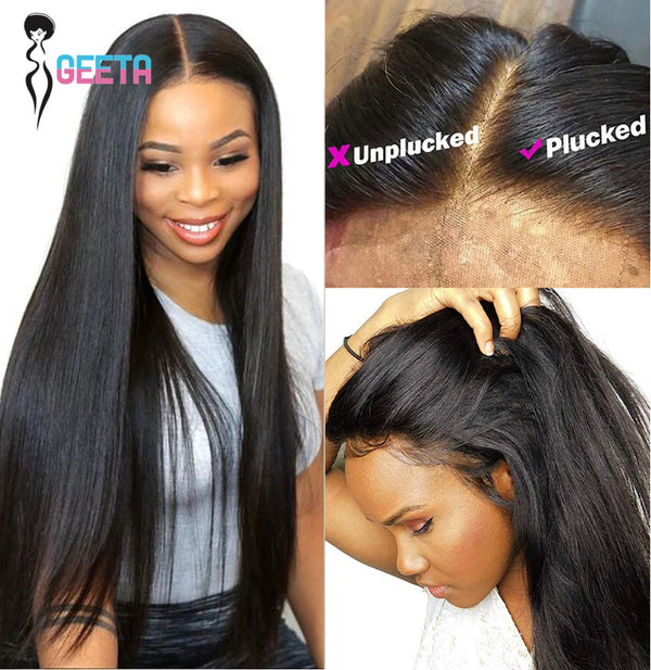 Bone Straight HD Lace Frontal Perücke