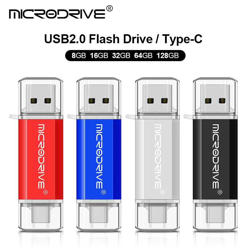 USB-C OTG Flash Drive for Phones, Tablets, and Computers