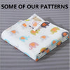 Super Soft Cotton Muslin Baby Swaddle Blanket