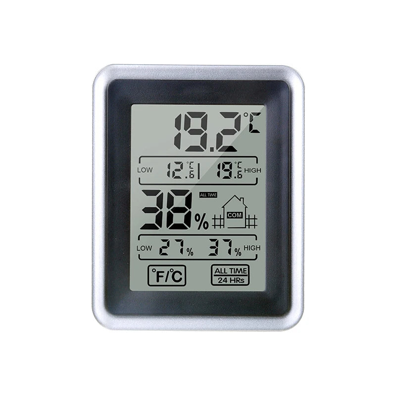 Compact Digital Thermometer and Hygrometer with Magnetic Mount