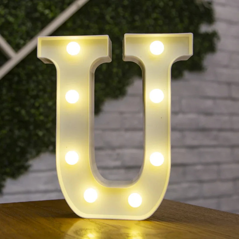 Glowing Alphabet LED Letter Lights for Decor