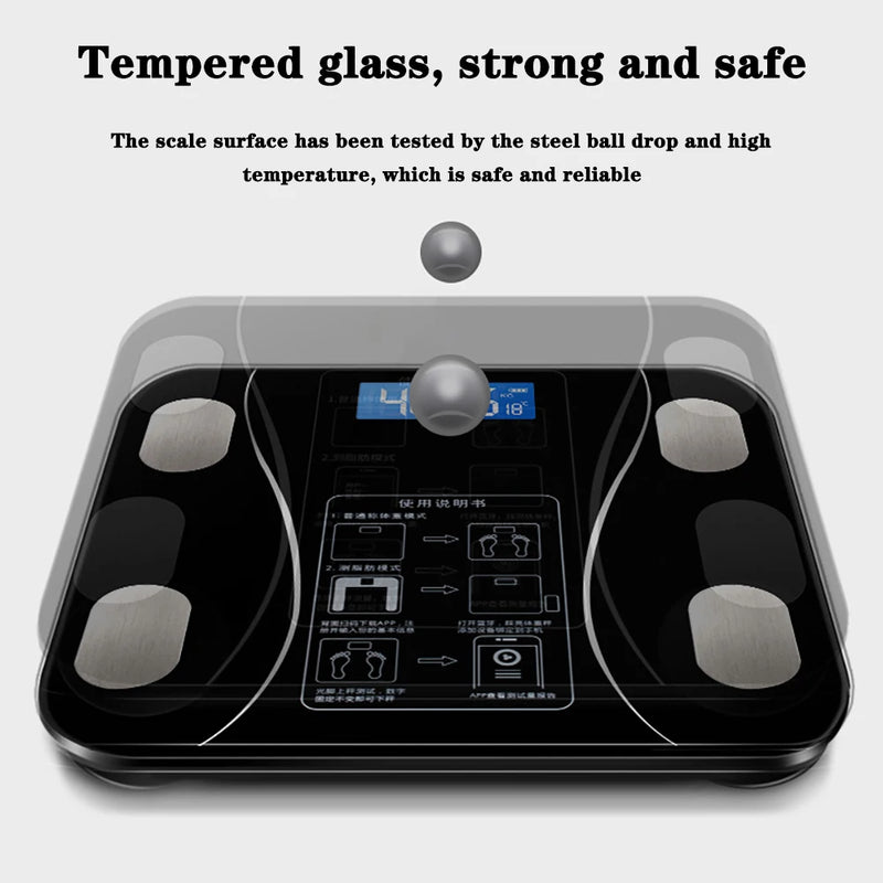 Smart Body Composition Scale with Bluetooth App