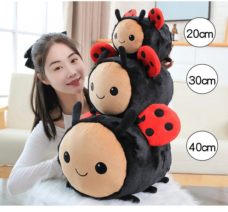Kawaii Bee & Ladybug Plush Toy Set