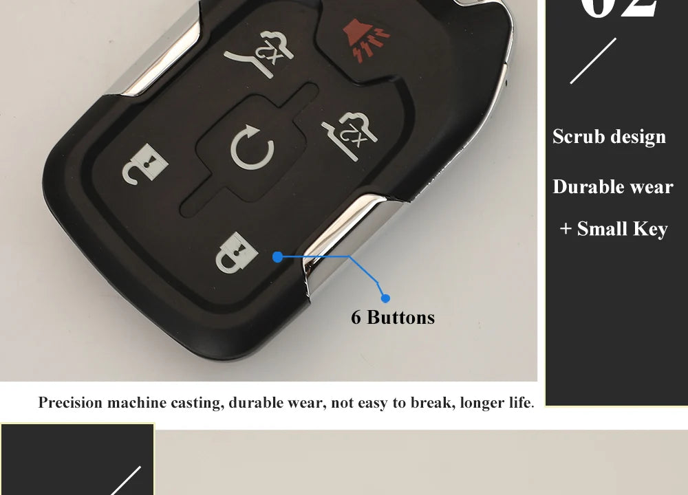 Replacement Key Fob Shell for Chevy/GMC Trucks & SUVs