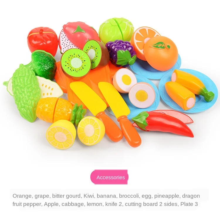 Interactive Fruit & Vegetable Cutting Play Set