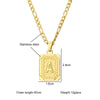 Initial Letter Pendant Necklace with Stainless Steel Chain
