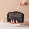 Breathable Mesh Makeup Bag Organizer - Multi-Purpose Travel Toiletry Pouch