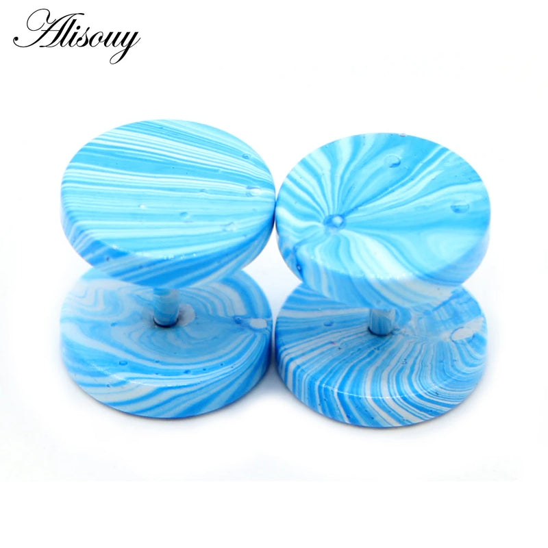 Stainless Steel Fake Gauge Ear Plugs