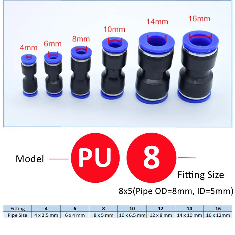 Y-Shaped Push-In Hose Connector