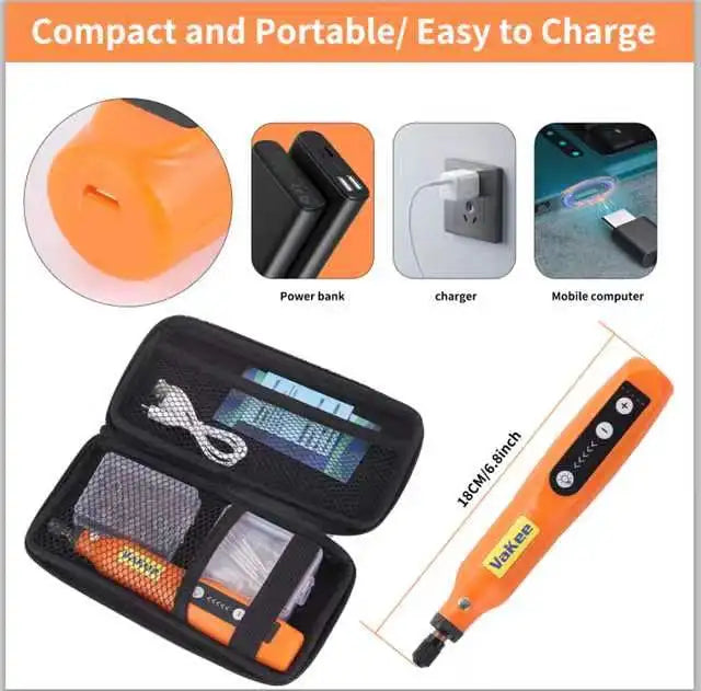 Cordless Mini Rotary Tool Kit with 55 Accessories