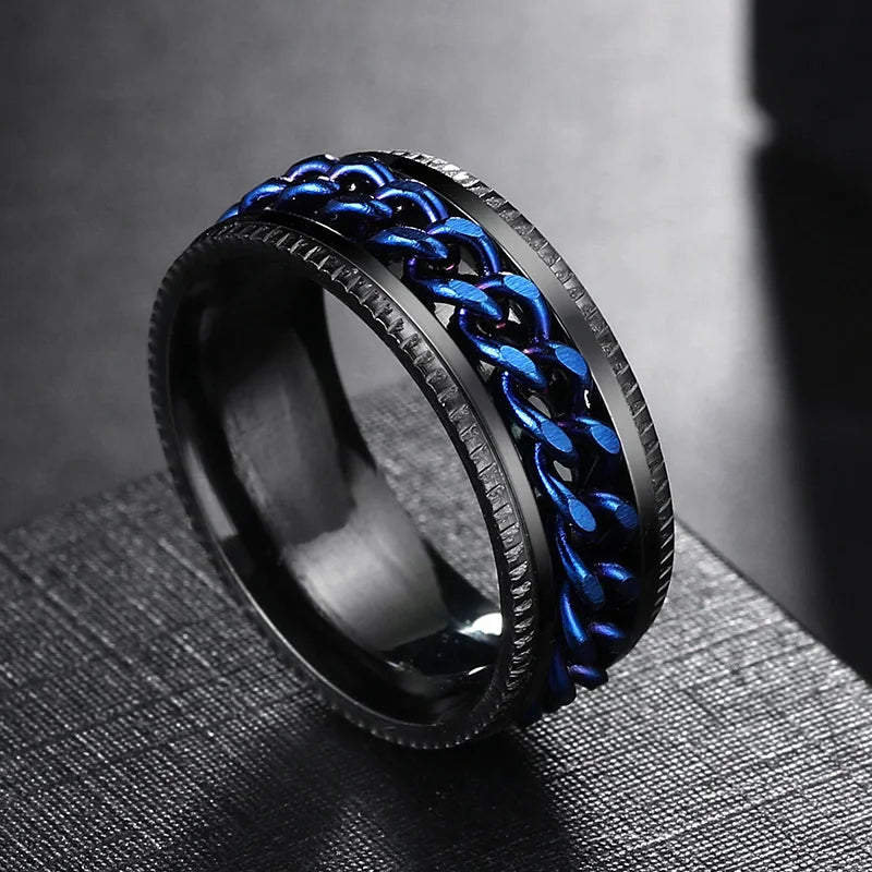 Rotating Anxiety Fidget Spinner Ring