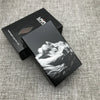 Ultra-Slim Aluminum Cigarette Case with Laser-Engraved Wolf Design