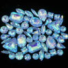 Mixed Shape Glass Rhinestones with Silver Claw Settings