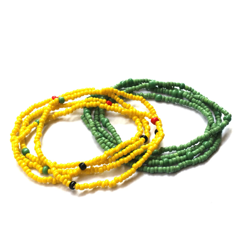 Colorful Beaded Elastic Waist Chain for Women