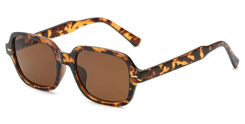 Vintage Yellow Square Sunglasses