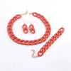 Colorful Acrylic Chain Necklace Set for Women