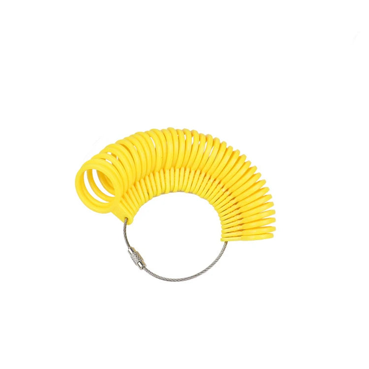 Plastic Ring Sizer Measuring Tool Set with Mandrel Stick