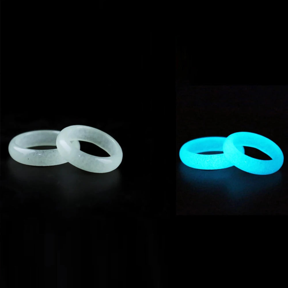 Luminous Stone Couple Rings