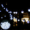 Solar-Powered Crystal Globe String Lights