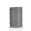 Spool of gray waxed cotton cord for jewelry making