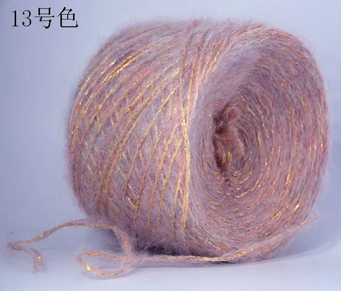 Merino Wool Metallic Yarn with Shimmering Thread – 250g