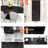 Black Self-Adhesive Waterproof Wallpaper for Kitchen & Furniture Renovation
