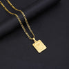 Initial Letter Pendant Necklace with Stainless Steel Chain