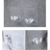 Transparent Self-Adhesive Wall Hooks for Pictures and More