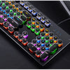 Retro Punk Mechanical Keyboard 104 Keys USB Wired RGB Backlit