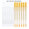 Gelstift-Set in Weiß, Gold & Silber für dunkles Papier