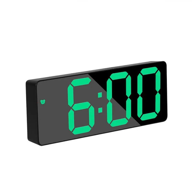 Modern LED Alarm Clock with Voice Control and Night Mode