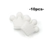 Ten food-grade silicone crown beads for jewelry making and DIY crafts