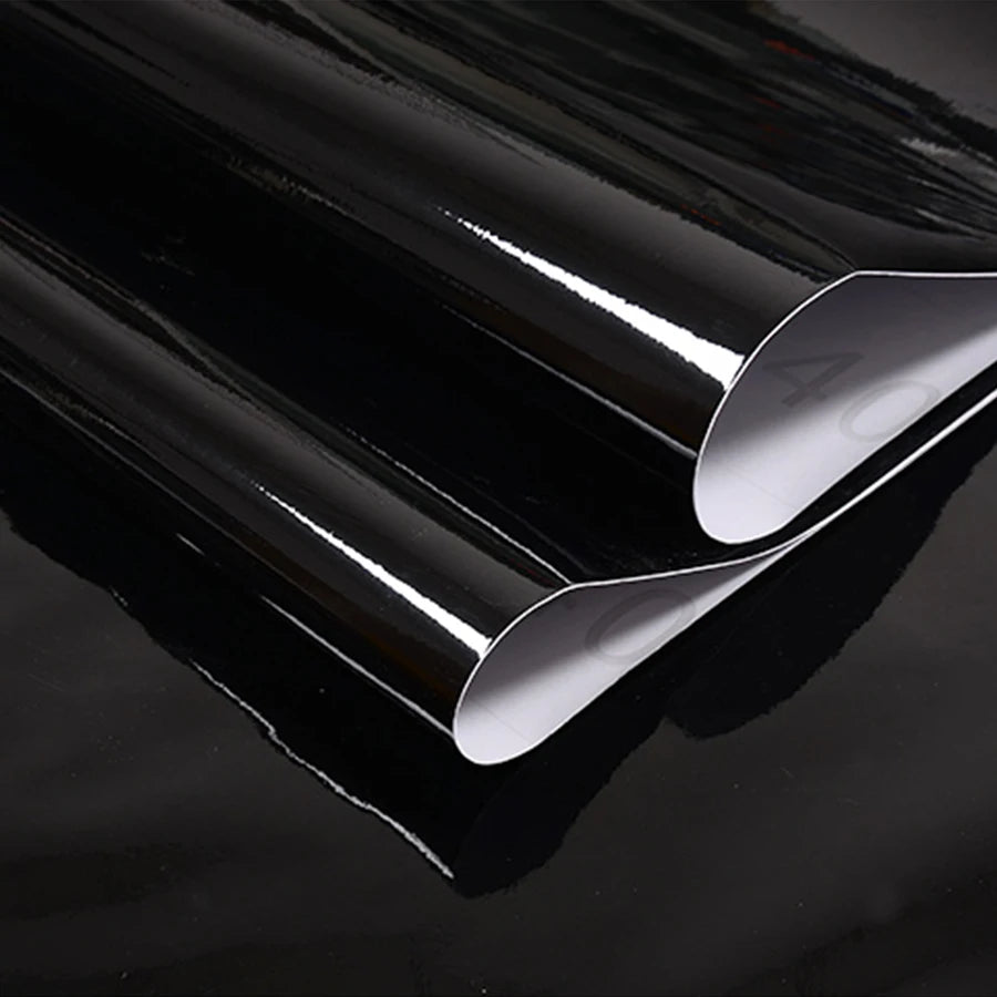 Black Self-Adhesive Waterproof Wallpaper for Kitchen & Furniture Renovation
