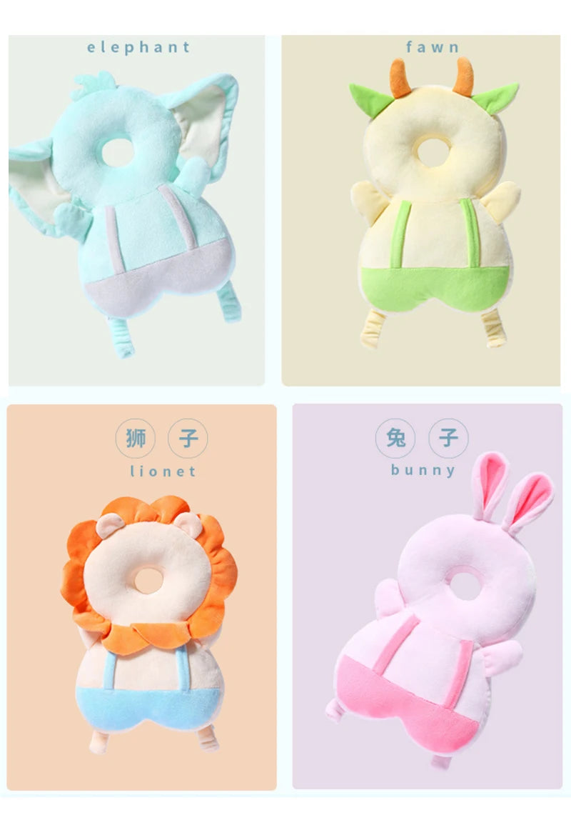 Toddler Head Protector Cushion with Cute Animal Design