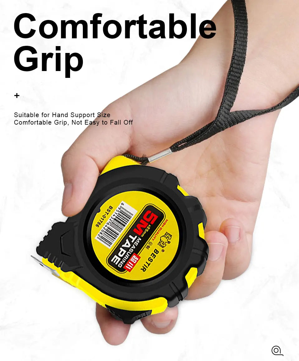 Dual-Scale Retractable Measuring Tape – Metric & Imperial, 3m/5m/7.5m