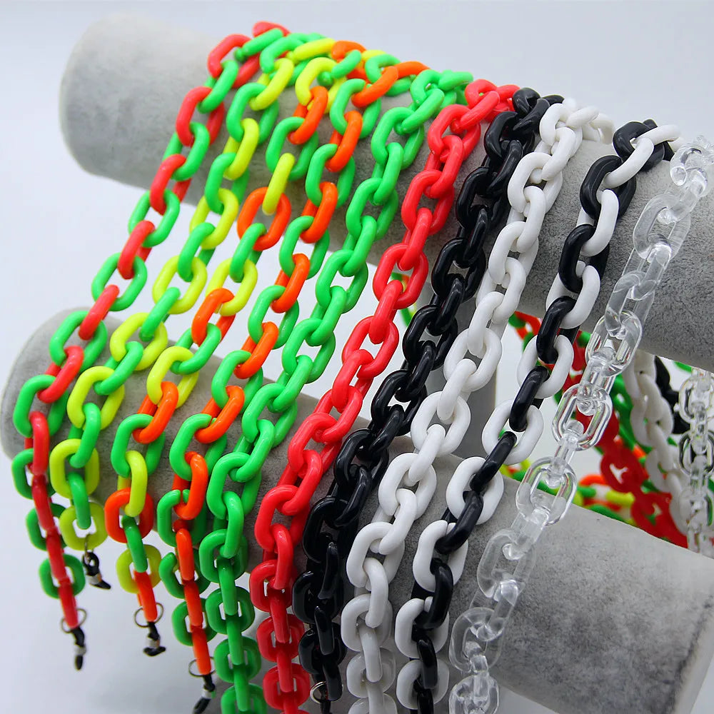 Iridescent Acrylic Chunky Chain Strap for Bags & Jewelry