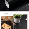 Black Self-Adhesive Waterproof Wallpaper for Kitchen & Furniture Renovation