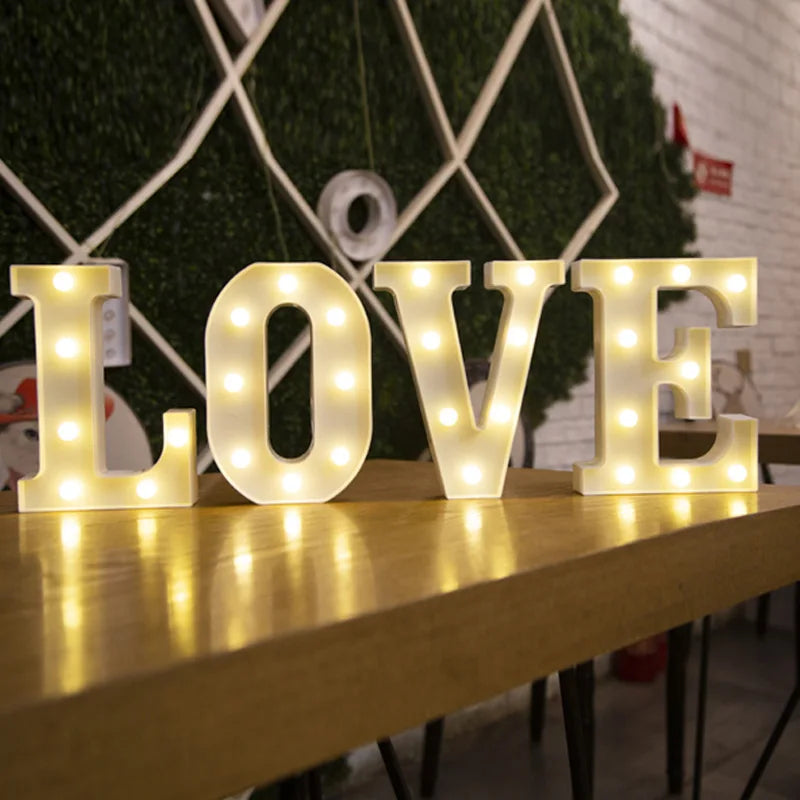 Glowing Alphabet LED Letter Lights for Decor