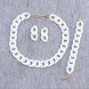 Colorful Acrylic Chain Necklace Set for Women